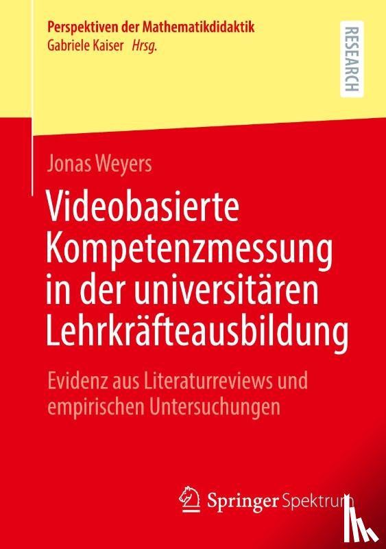 Weyers, Jonas - Videobasierte Kompetenzmessung in der universitären Lehrkräfteausbildung