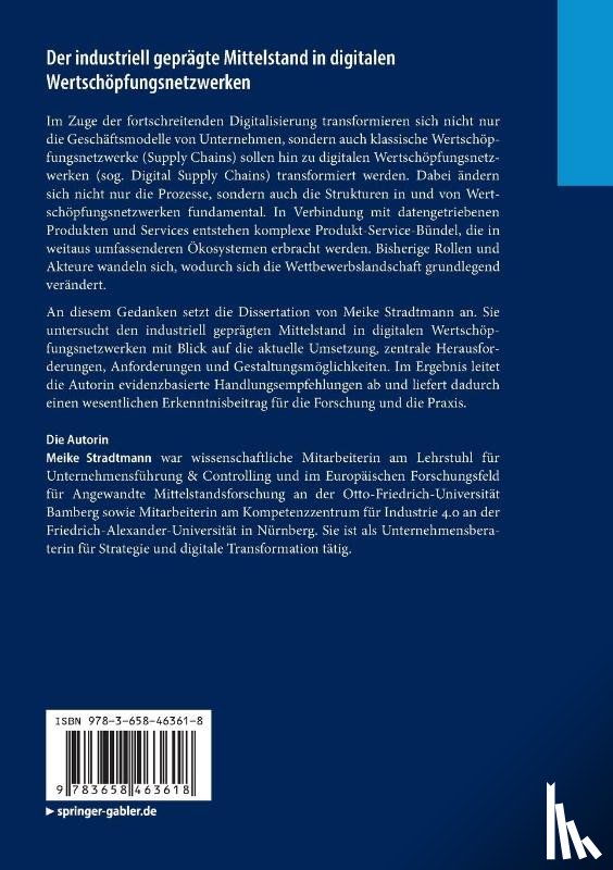 Stradtmann, Meike - Der industriell geprägte Mittelstand in digitalen Wertschöpfungsnetzwerken