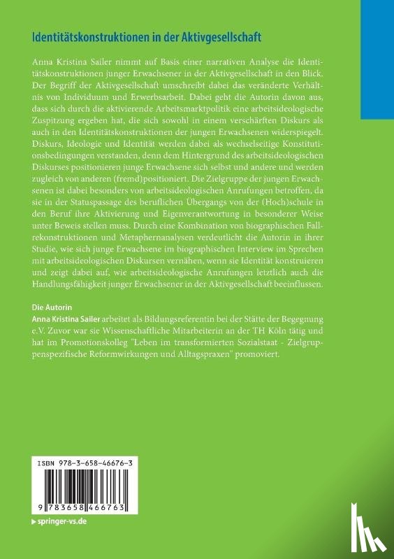 Sailer, Anna Kristina - Identitätskonstruktionen in der Aktivgesellschaft