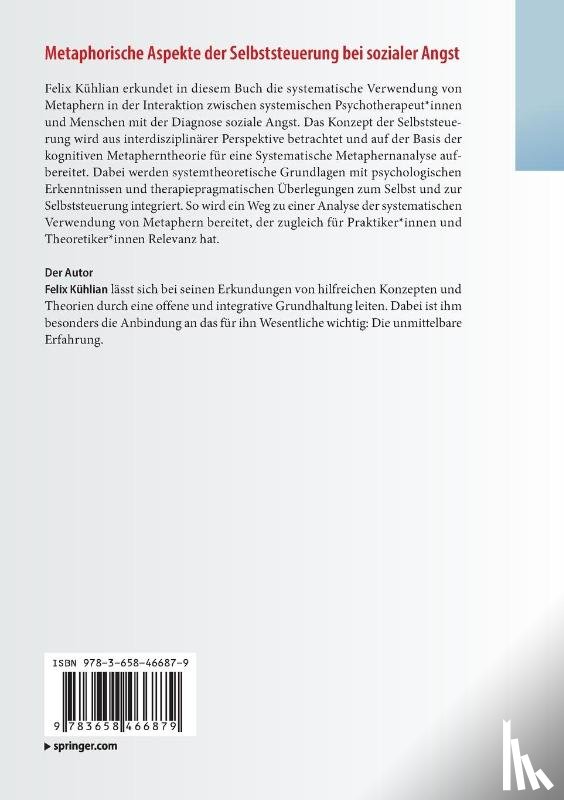 Kühlian, Felix - Metaphorische Aspekte der Selbststeuerung bei sozialer Angst