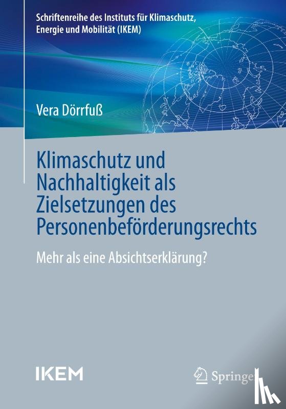 Dörrfuß, Vera - Klimaschutz und Nachhaltigkeit als Zielsetzungen des Personenbeförderungsrechts