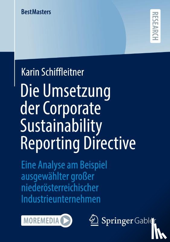 Schiffleitner, Karin - Die Umsetzung der Corporate Sustainability Reporting Directive