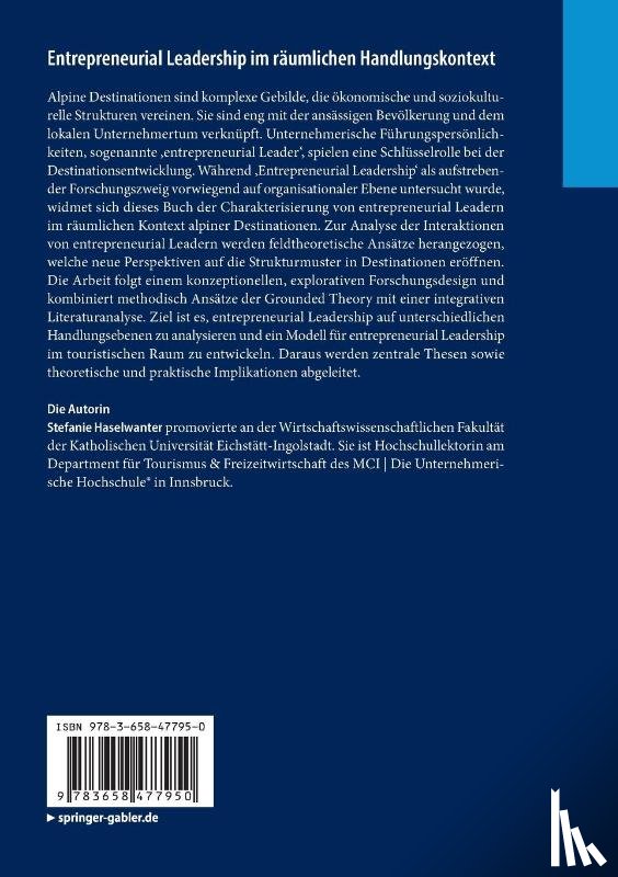 Haselwanter, Stefanie - Entrepreneurial Leadership im räumlichen Handlungskontext