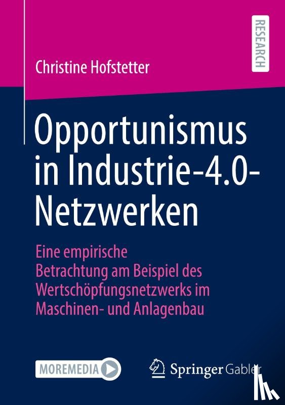 Hofstetter, Christine - Opportunismus in Industrie-4.0-Netzwerken
