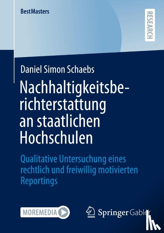 Schaebs, Daniel Simon - Nachhaltigkeitsberichterstattung an staatlichen Hochschulen