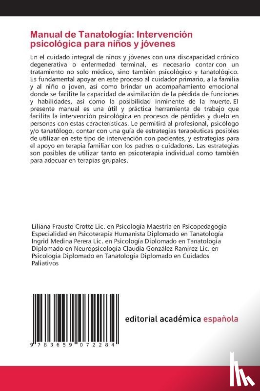 Frausto Crotte, Liliana, Medina Perera, Ingrid, Gonzalez Rmz, Claudia - Manual de Tanatologia