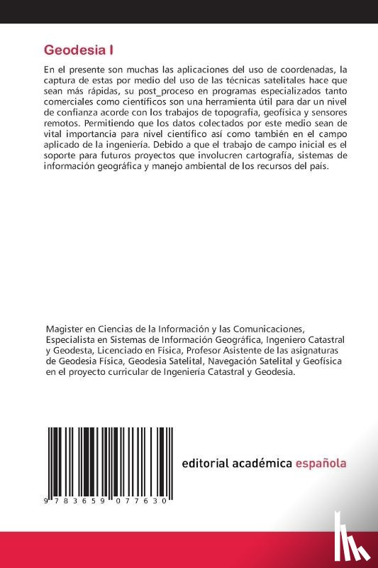 Avila Angulo, Miguel Antonio, Benitez, Jaime Antonio, Medina, Ruben Javier - Geodesia I