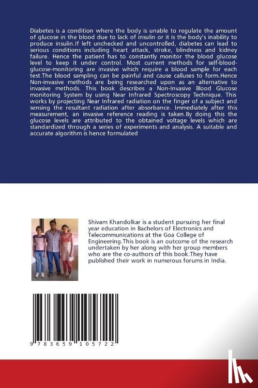 Khandolkar, Shivam, Sukthanker, Amey, Arolkar, Sneha - Electronic Device For Non Invasive Monitoring of Blood Glucose Levels