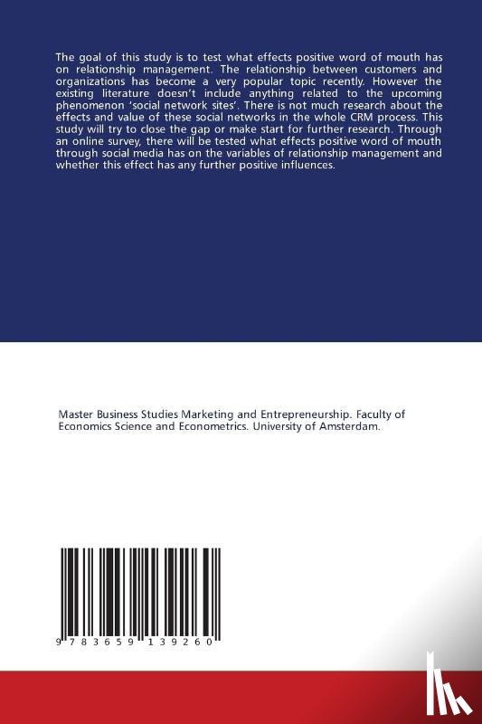 De Wit, Timo - The effect of Social Media on Relationship Marketing