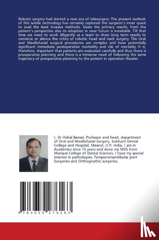Bansal, Vishal, Khare, Gagan, Bansal, Avi - Role of robotic surgery in oral and maxillofacial surgery