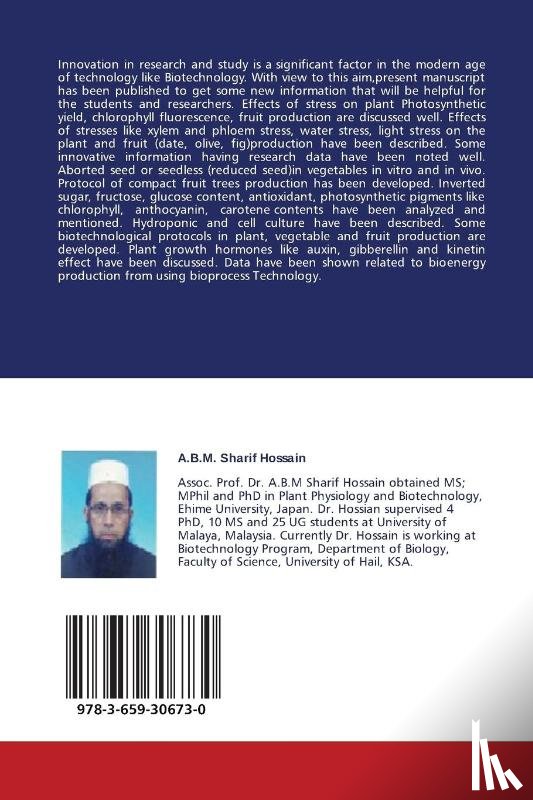 Hossain a B M Sharif - Plant Physiology and Biotechnology