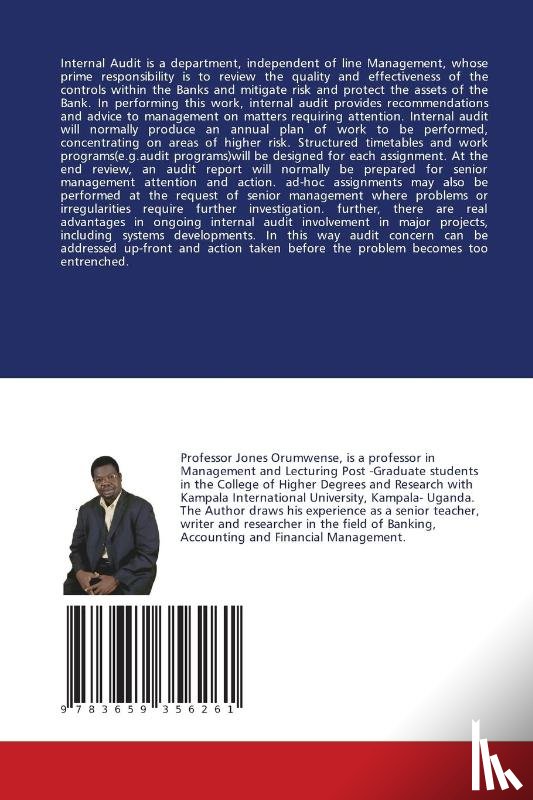 Orumwense, Jones - Principles and Practice of Internal Auditing in the Banking Industry