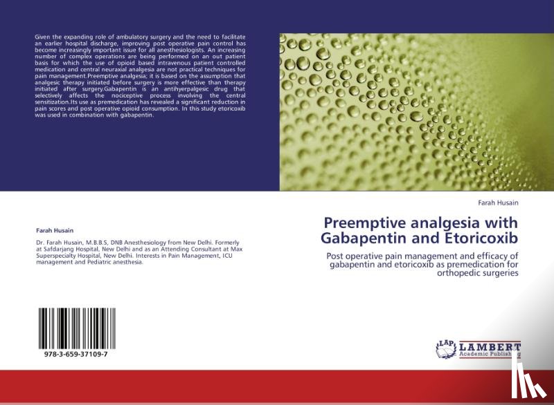 Husain Farah - Preemptive Analgesia with Gabapentin and Etoricoxib
