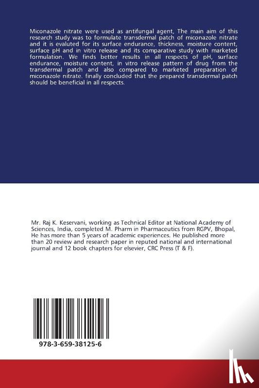 Vyas Naveen, Gautam Surya Prakash, Keservani Raj K - Miconazole Nitrate Transdermal Patches