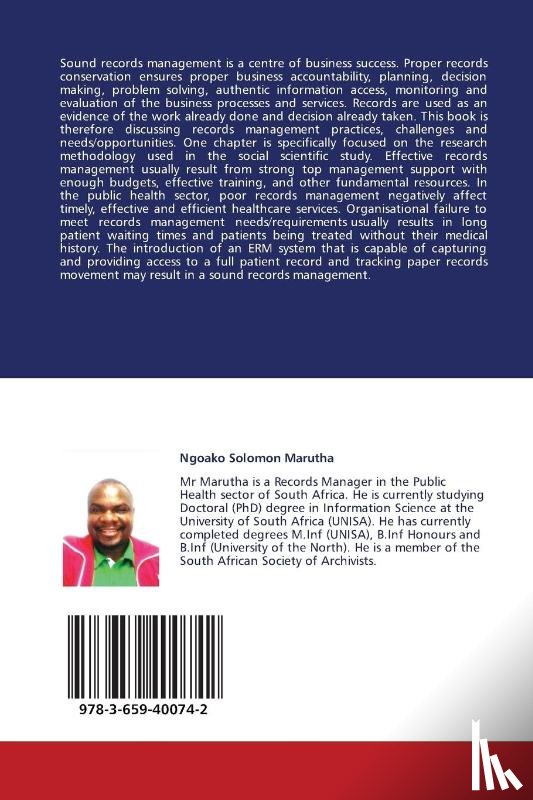 Marutha Ngoako Solomon - Records Management in the South African Public Health Sector