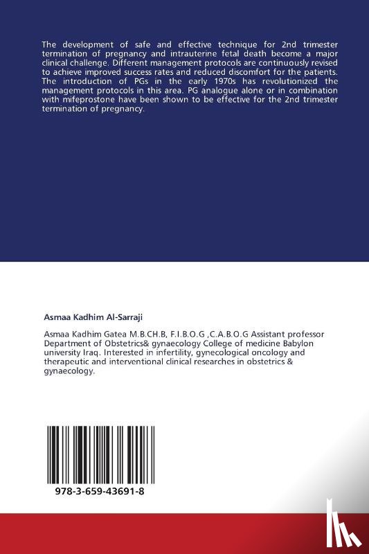 Kadhim Al-Sarraji Asmaa, Al-Tikreeti Rajaa - Misoprostol in Midtrimester Termination of Pregnancy