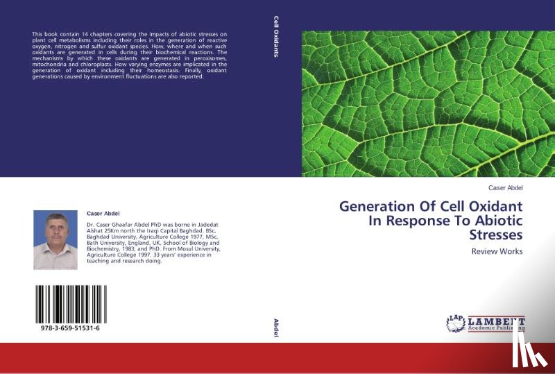 Abdel Caser - Generation of Cell Oxidant in Response to Abiotic Stresses