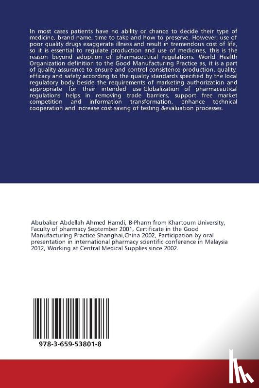 Ahmed Abubaker, Noordin Mohamed Ibrahim - Global compliance to Pharmaceutical Good Manufacturing Practice