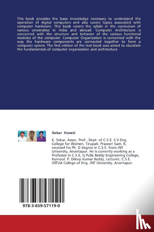 Koneti Sekar, Rachapudy Praveen Sam, Pallela Dileep Kumar Reddy - Computer Organization and Architecture