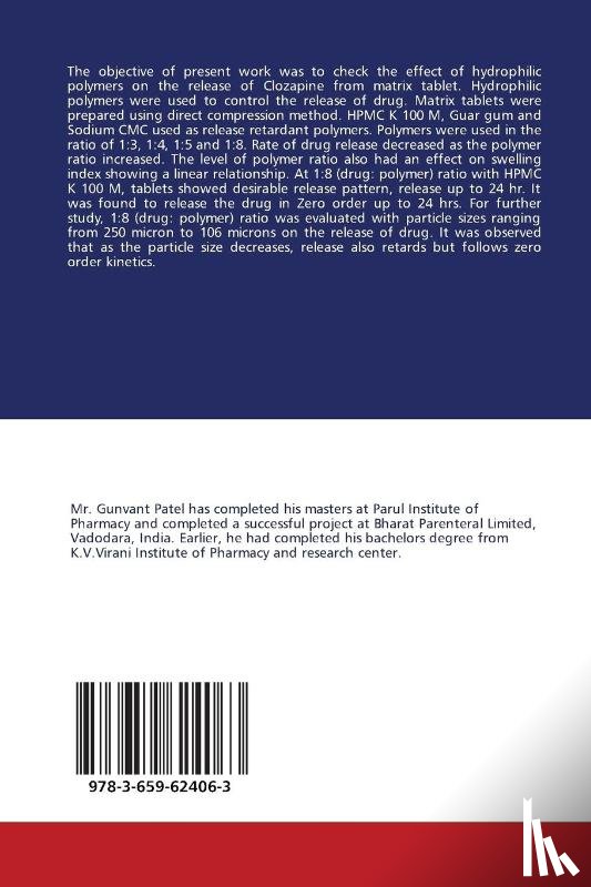 Patel Gunvant, Vora Pratik, Kesarla Rajesh - Hydrophilic Polymers