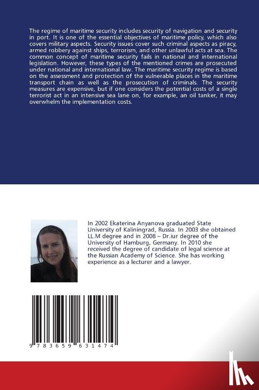 Anyanova, Ekaterina - The regime of maritime security in international, EU and national law