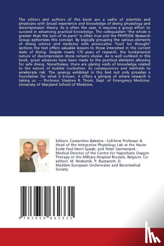 Balestra Costantino, Germonpre Peter - The Science of Diving