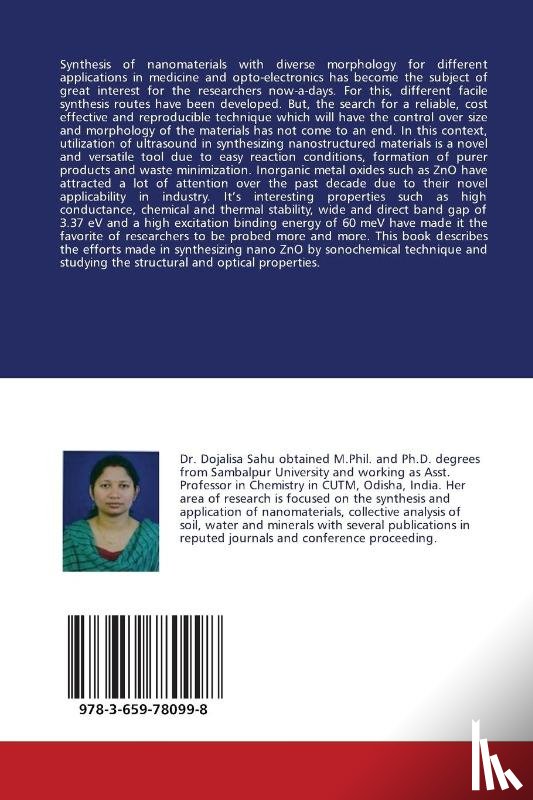 Sahu Dojalisa - Nanomaterial Synthesis Using Sonochemistry