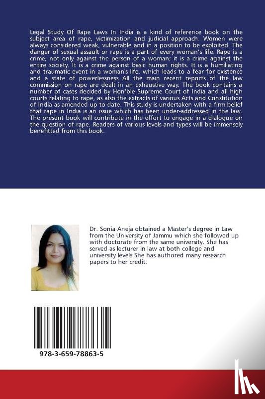 Aneja Sonia - Legal Study of Rape Laws In India