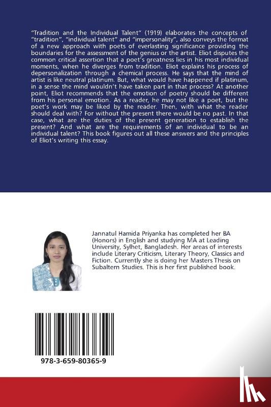 Priyanka Jannatul Hamida - Tradition and the Individual Talent