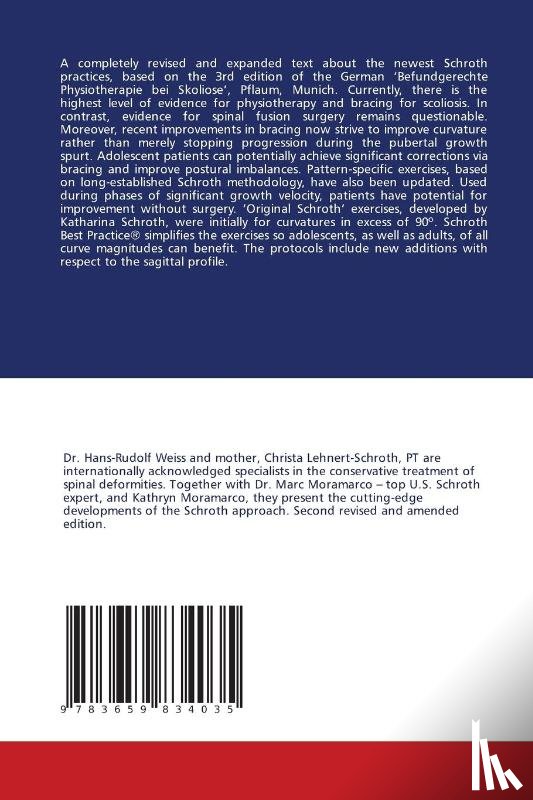 Christa Lehnert-Schroth, Hans-Rudolf Wei, Kathryn Moramarco, Marc Moramarco - Schroth Therapy