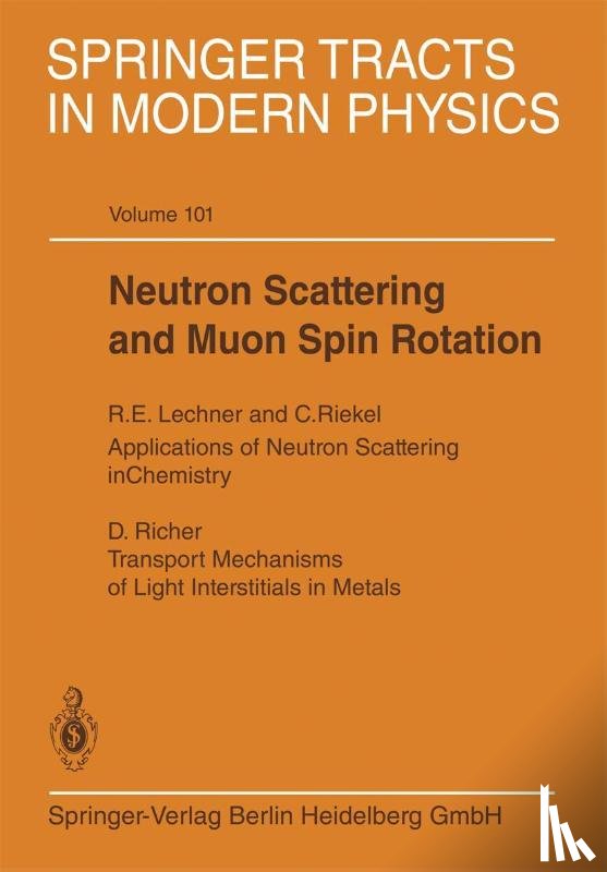  - Neutron Scattering and Muon Spin Rotation