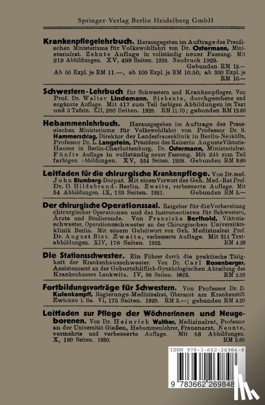 Johannes Haring, Alfred Fiedler - Leitfaden Der Krankenpflege in Frage Und Antwort