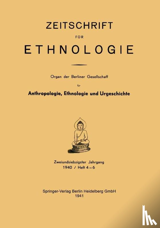 Froehlich, Willy - Zeitschrift Fur Ethnologie