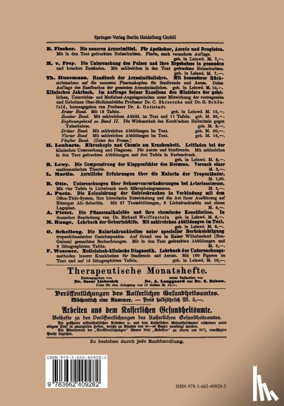 Alfred Bothe - Die Familiale Verpflegung Geisteskranker