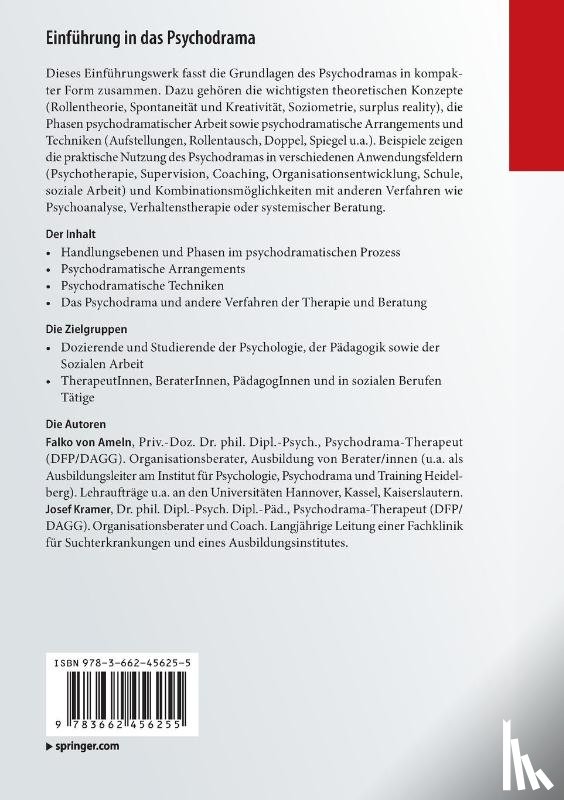 Ameln, Falko, Kramer, Josef - Einfuhrung in das Psychodrama