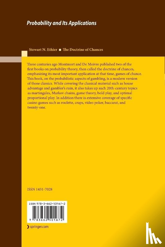 Ethier, Stewart N. - The Doctrine of Chances