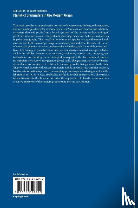 Schiebel, Ralf, Hemleben, Christoph - Planktic Foraminifers in the Modern Ocean