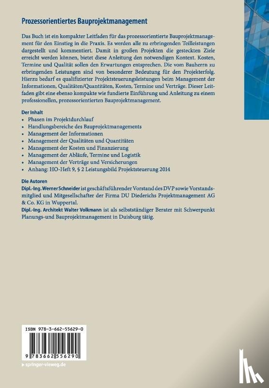 Schneider, Werner, Volkmann, Walter - Prozessorientiertes Bauprojektmanagement