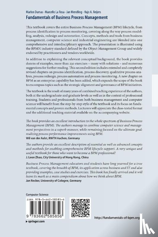Dumas, Marlon, La Rosa, Marcello, Mendling, Jan, Reijers, Hajo A. - Fundamentals of Business Process Management