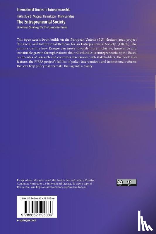 Elert, Niklas, Henrekson, Magnus, Sanders, Mark - The Entrepreneurial Society