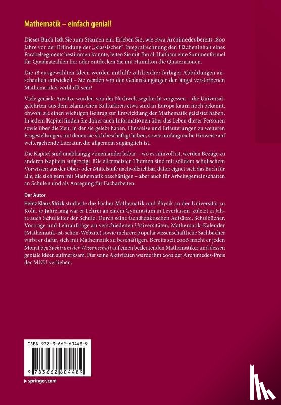 Strick, Heinz Klaus - Mathematik - Einfach Genial!