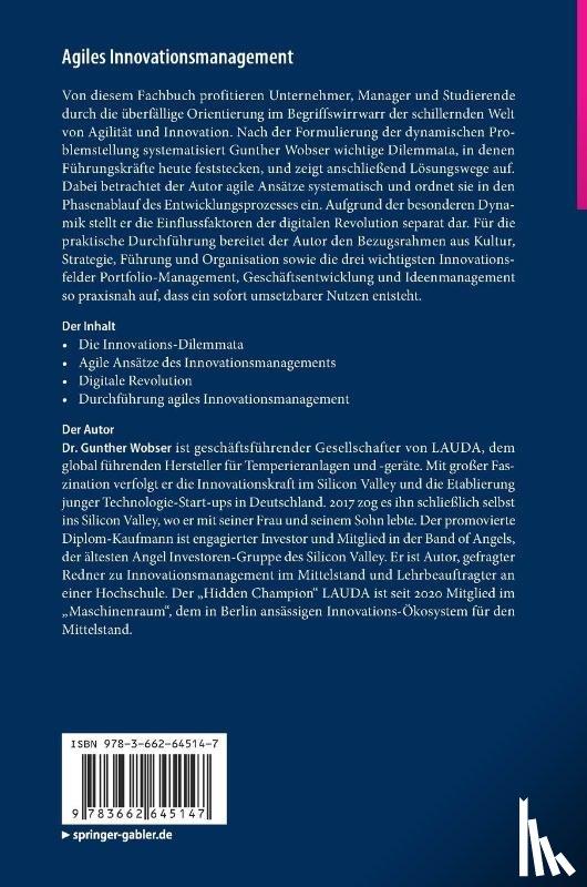Wobser, Gunther - Agiles Innovationsmanagement