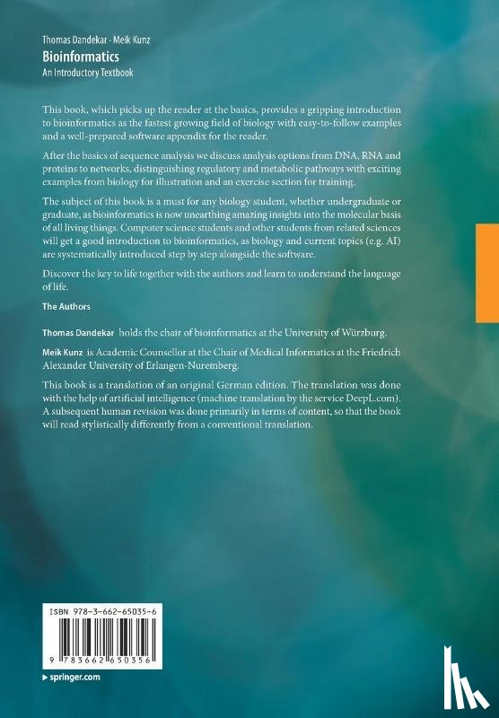 Dandekar, Thomas, Kunz, Meik - Bioinformatics