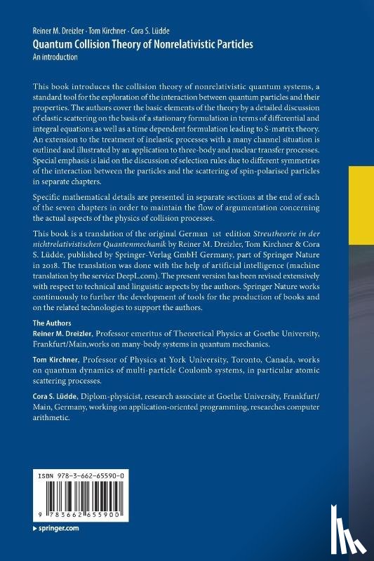 Dreizler, Reiner M., Kirchner, Tom, Ludde, Cora S. - Quantum Collision Theory of Nonrelativistic Particles