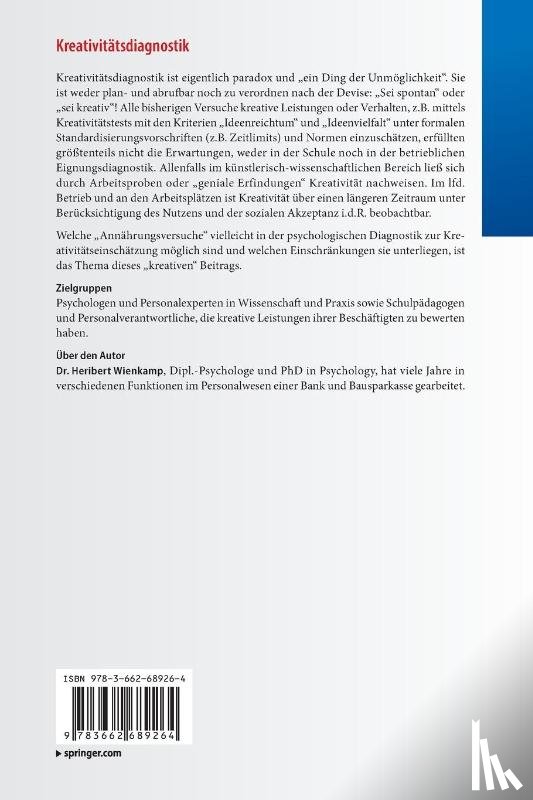 Wienkamp, Heribert - Kreativitätsdiagnostik