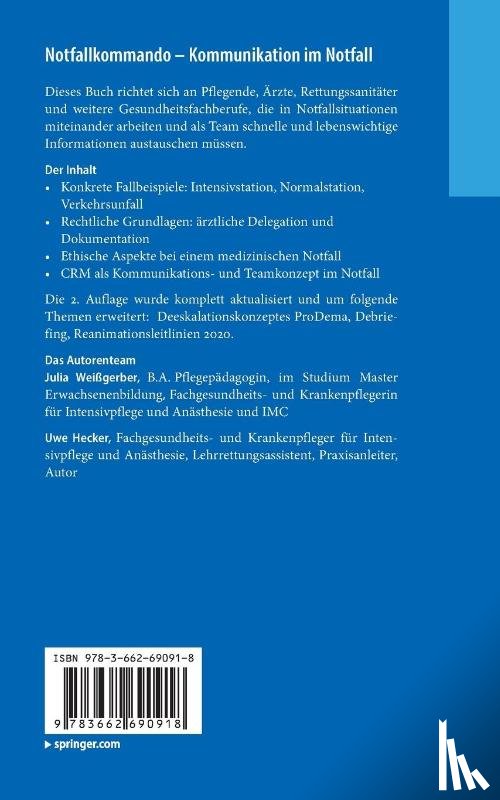 Weißgerber, Julia, Hecker, Uwe - Notfallkommando - Kommunikation im Notfall