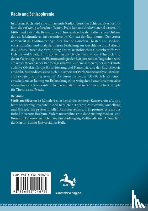 Klüsener, Ferdinand - Radio und Schizophrenie