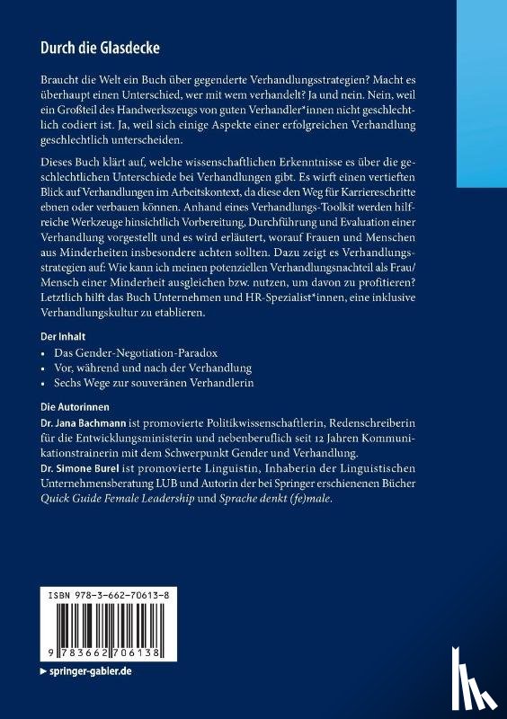 Burel, Simone, Bachmann, Jana - Durch die Glasdecke