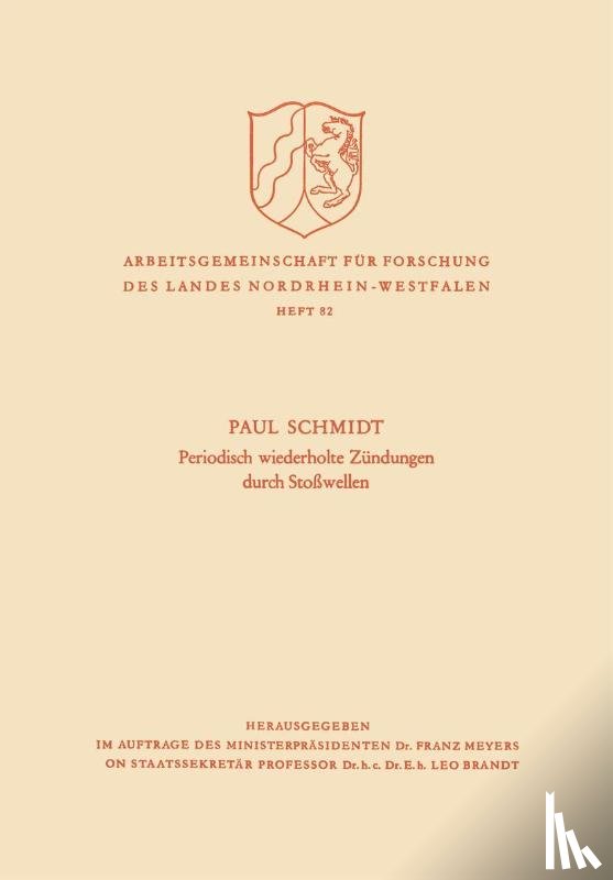 Paul Schmidt - Periodisch Wiederholte Zundungen Durch Stosswellen