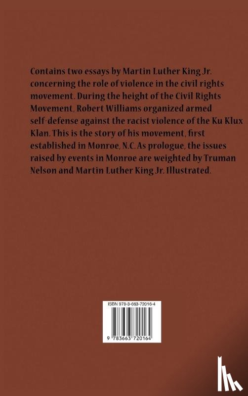 F Williams, Robert, Nelson, Truman, King, Martin Luther - Negroes with Guns